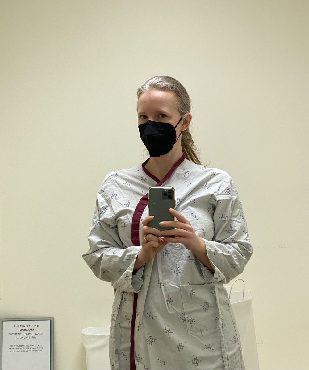 This is what a Dr. looks like going to get her #mammogram; like anyone else.

I don’t like it one bit but I get it done.
I had to have a biopsy after my first mammogram (benign, but not trivial physically or emotionally) so there is always added anxiety.
#screeningsaveslives