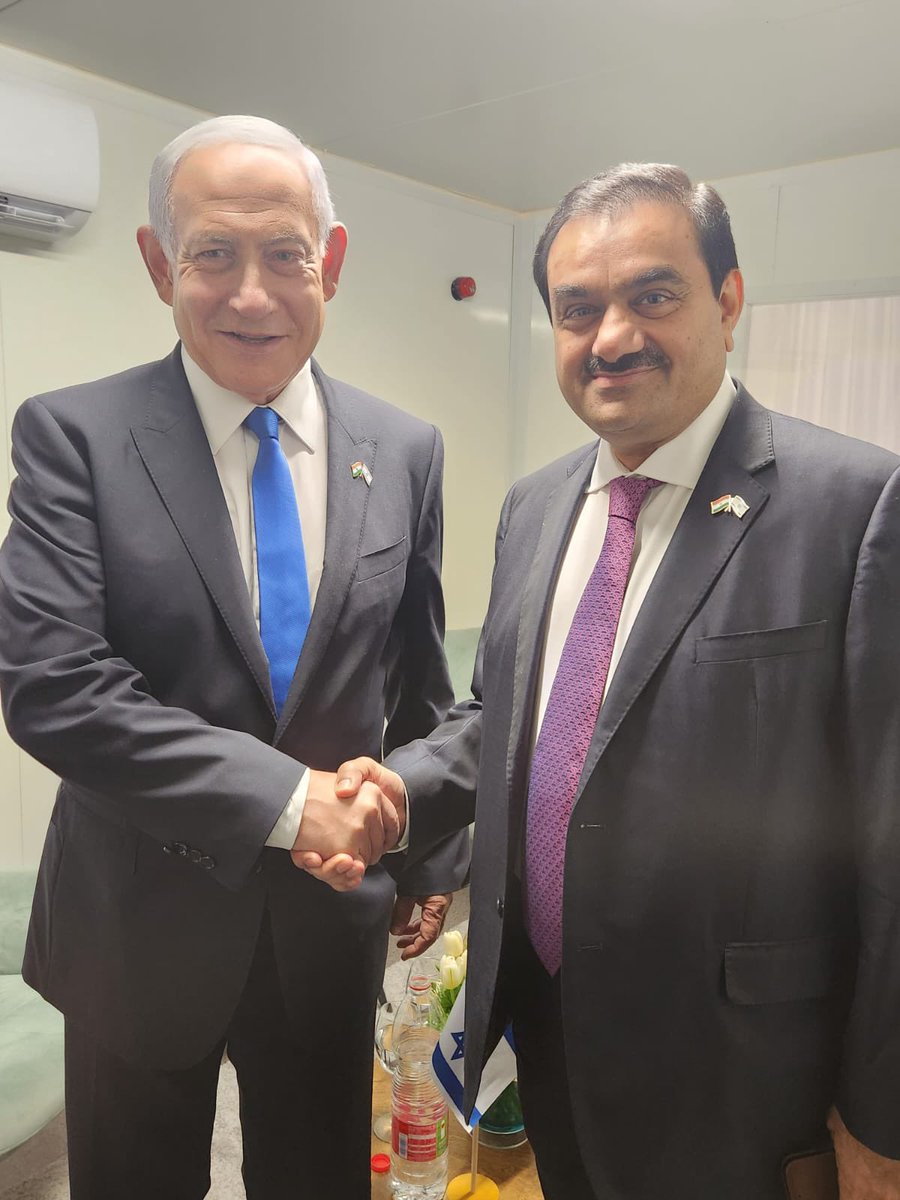 Privileged to meet with @IsraeliPM @netanyahu on this momentous day as the Port of Haifa is handed over to the Adani Group. The Abraham Accord will be a game changer for the Mediterranean sea logistics. Adani Gadot set to transform Haifa Port into a landmark for all to admire.