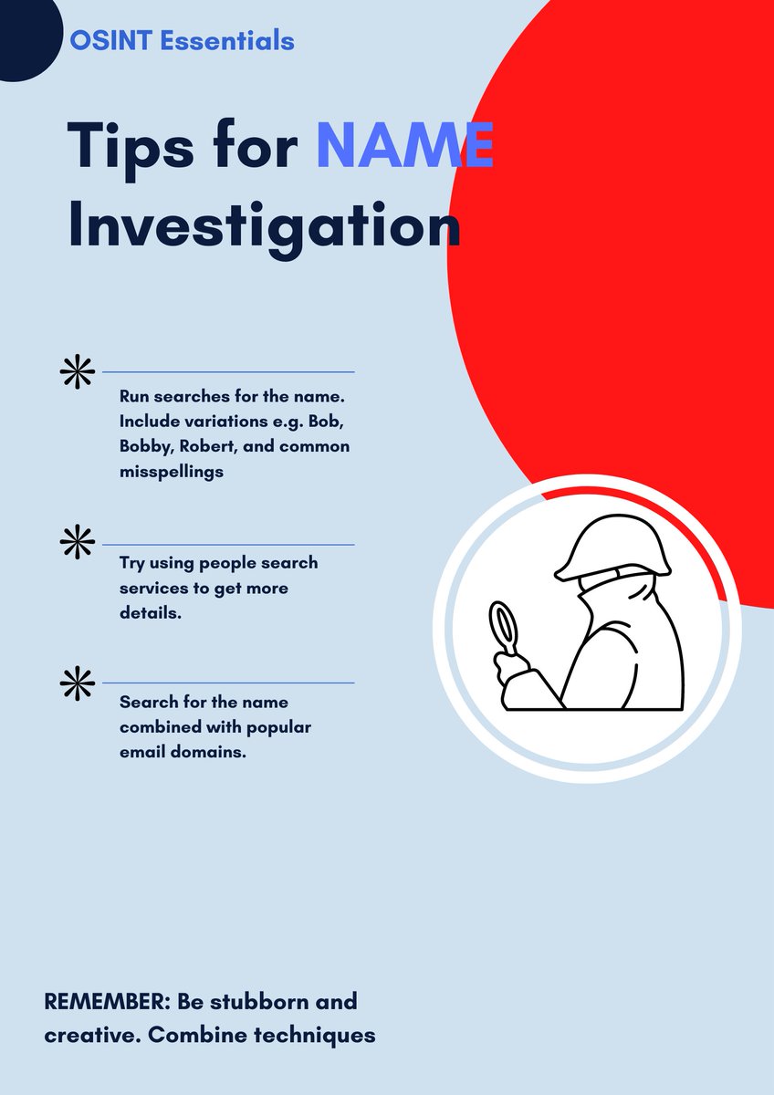 OSINTessentials's tweet image. Starting out in investigating online content & info? Or need to jog your memory?
More tips at osintessentials.com/starter-tool
