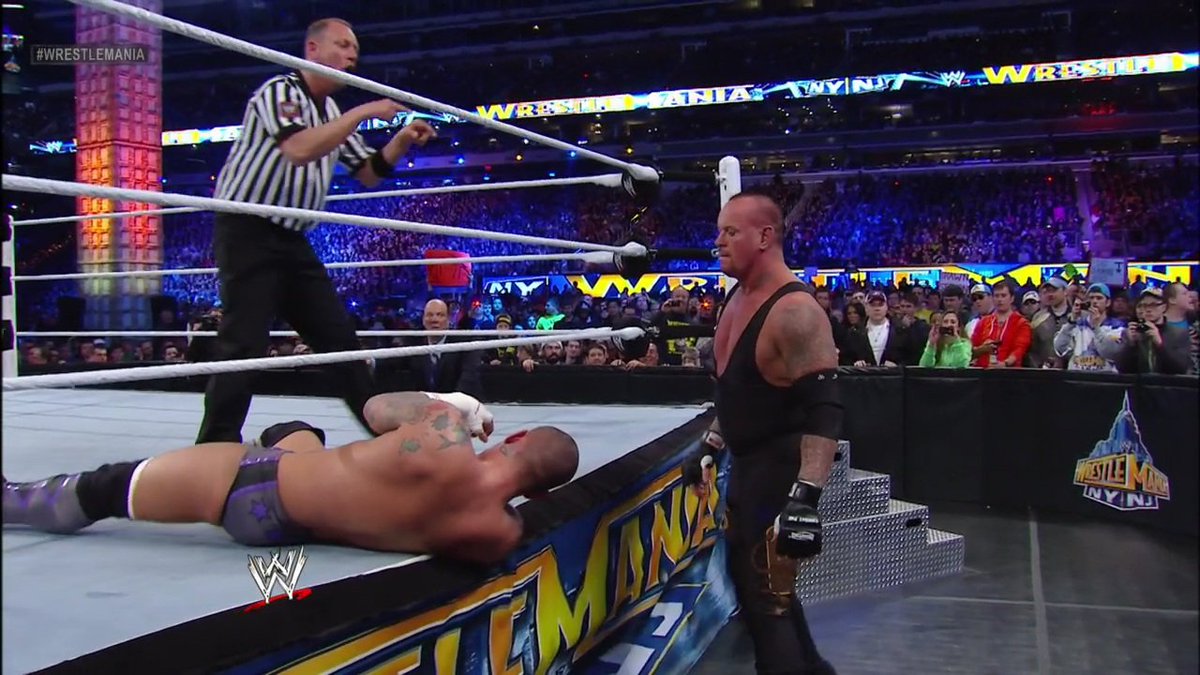 BobbyBealeInc's tweet photo. The streak that went until 21-0 ensures The #Undertaker will always have the best @WrestleMania record, wins total and more forever. His 27-match tally is also unlikely to be broken. (25x) https://t.co/jDGPniK4JJ