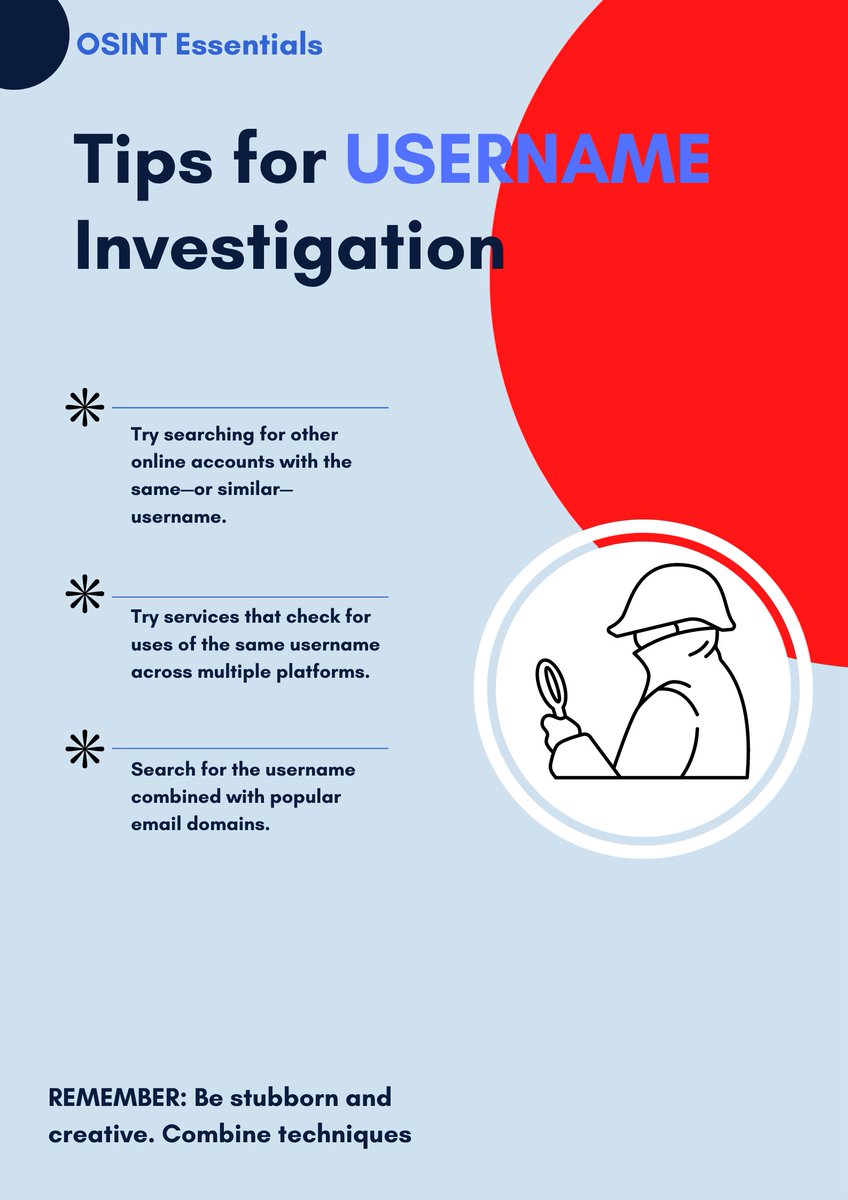 OSINTessentials's tweet image. Starting out in investigating online content & info? Or need to jog your memory?
More tips at osintessentials.com/starter-tool