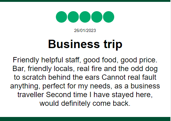 Well that's a great review.