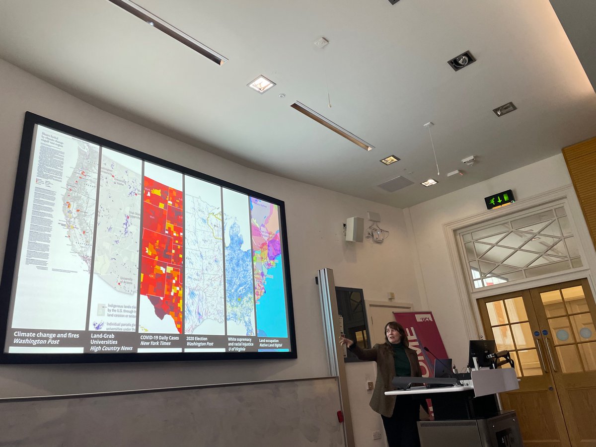 Very excited to welcome @meghankellymaps today’s @UCLgeography seminar series! Asking: how do you start a conversation about feminist mapping?