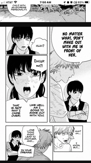 This last rule that denji mentions shows a big clue to nayuta's personality. We can already conclude that nayuta is a strict person, but most of her rules are commons sense. But the last rule shows that nayuta is a very possessive lil sister. #chainsawman 
