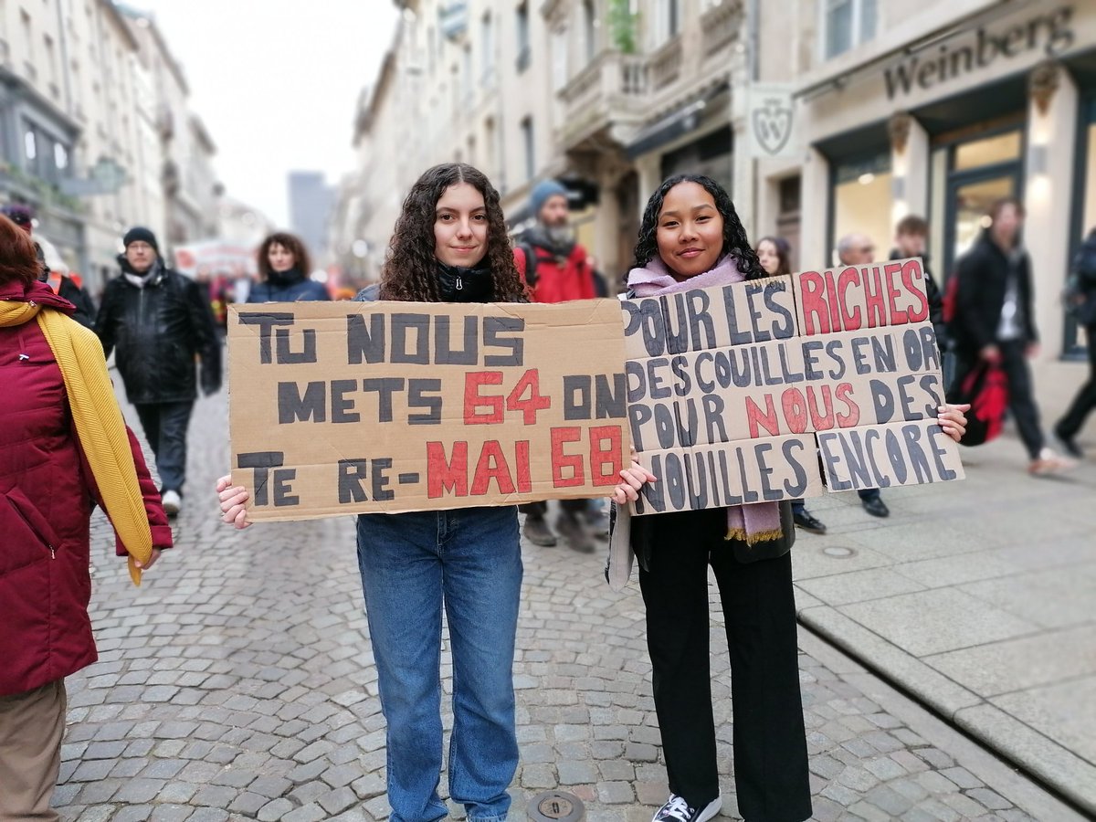 La jeunesse de #Nancy
#greve31janvier
#RetraitReformeRegimesRetraites2023
#ReformesDesRetraites