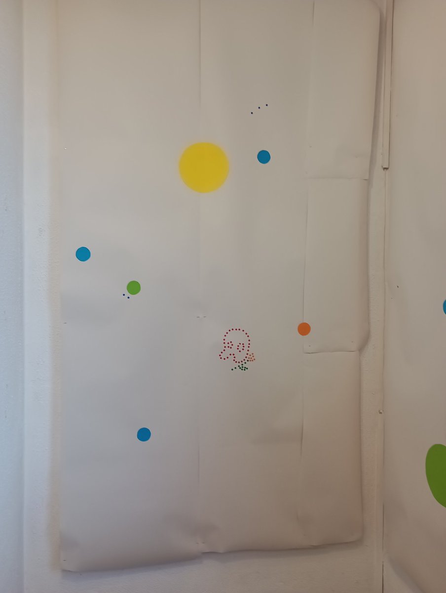 CharlotteVic18's tweet photo. When your museum is installing a new interactive art installation and you are asked to contribute with some dots.... I may be obsessed 😂 #hesthere #phanatic @PhantomOpera @Erewash_Museum https://t.co/6SbILA7nky