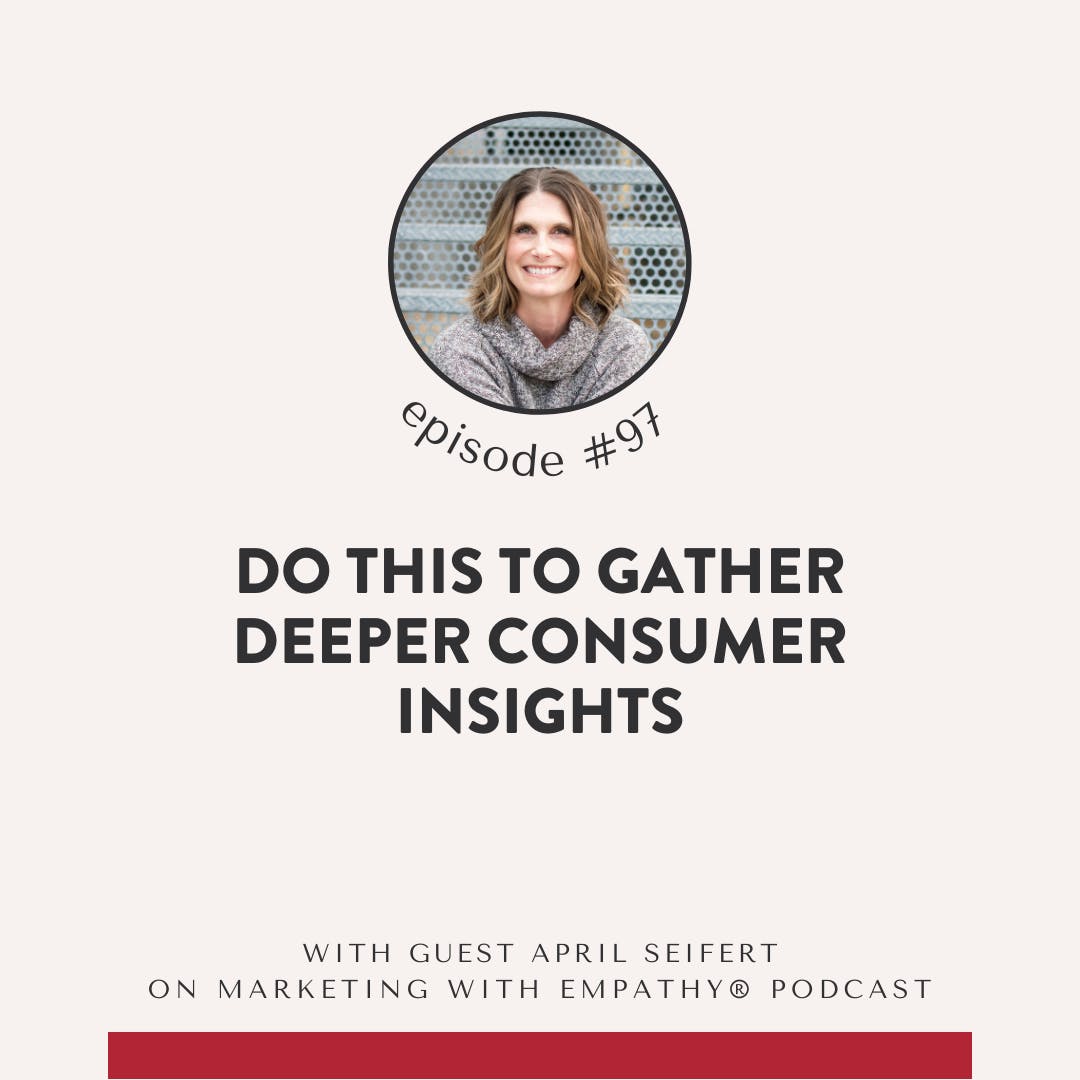 Marketing Podcast Network (@mpnpodcasts) on Twitter photo When you blend #psychology #research and #marketing you get consumer insights. Hear more on Marketing with Empathy today. <a href="/sarahpanus/">Sarah Panus</a> & psychologist/podcast host <a href="/DrAprilSeifert/">April Seifert</a> have a very helpful conversation:
marketingpodcasts.net/2023/01/97-do-…
#strategy #consumerinsights When you blend #psychology #research and #marketing you get consumer insights. Hear more on Marketing with Empathy today. <a href="/sarahpanus/">Sarah Panus</a> & psychologist/podcast host <a href="/DrAprilSeifert/">April Seifert</a> have a very helpful conversation:
marketingpodcasts.net/2023/01/97-do-…
#strategy #consumerinsights