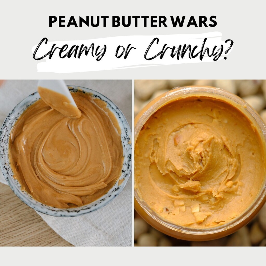Here's a nutty debate! Almost everyone loves peanut butter, but what's your favorite kind? 
...
#thisorthat #qanda #questiontime #debate #peanutbutter #peanutbuttersandwich #breakfastsandwich #sandwichtime #ThisOrThatTuesday #myrtlebeach #myrtlebeachreal… instagr.am/p/CoFJdVRs-Is/