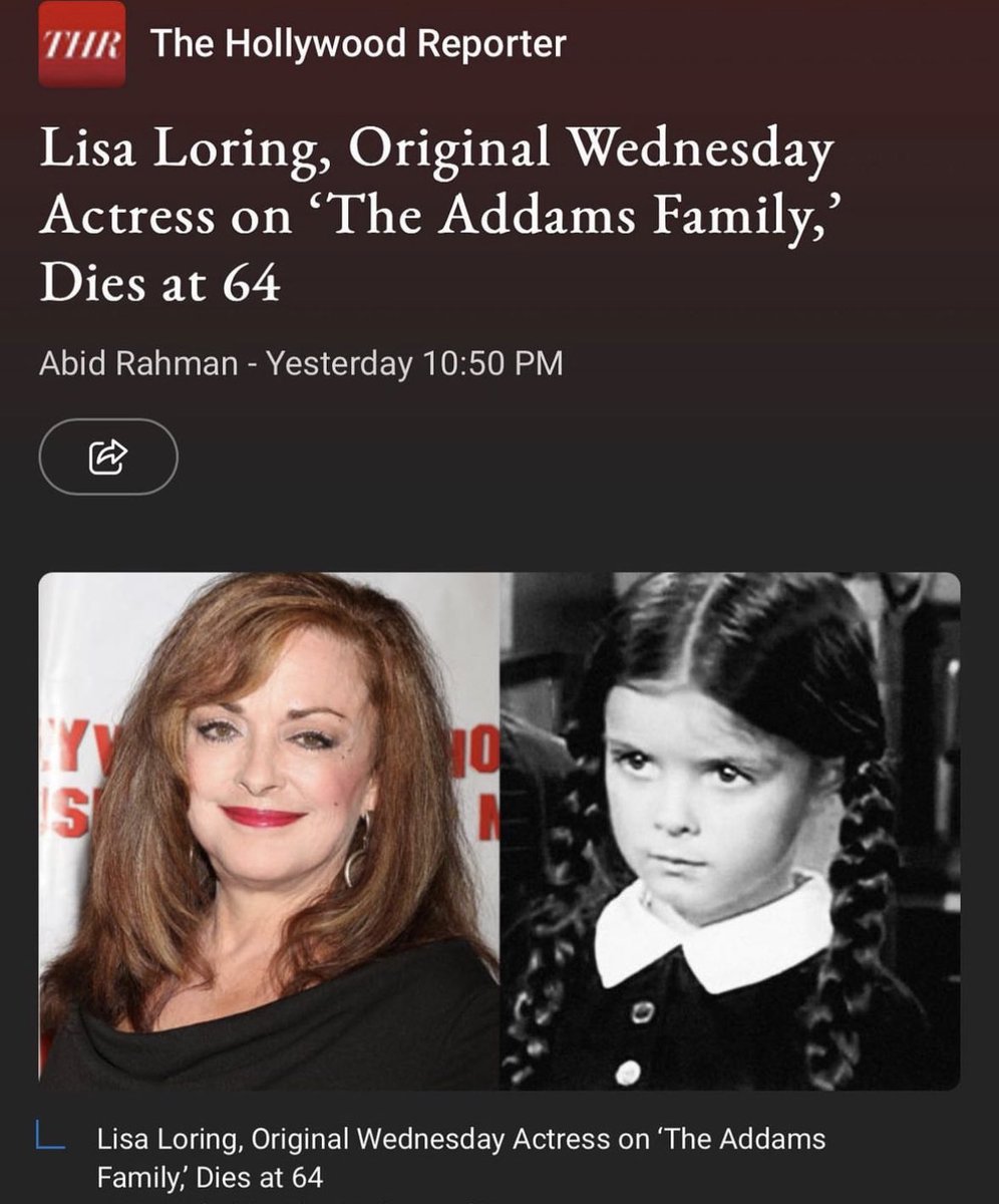 kaiseyelder's tweet photo. something so poetically heartbreaking about the fact gomez (john astin) is officially the last remaining original addams family member ๐ #TheAddamsFamily #RIPLisaLoring https://t.co/l34kX3jkff