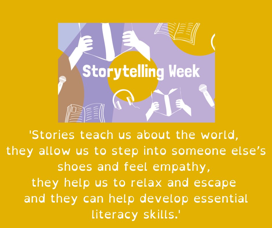 💛We love stories for all ages 💛
#NationalStorytellingWeek2023
Head over to @Literacy_Trust to find out more
@