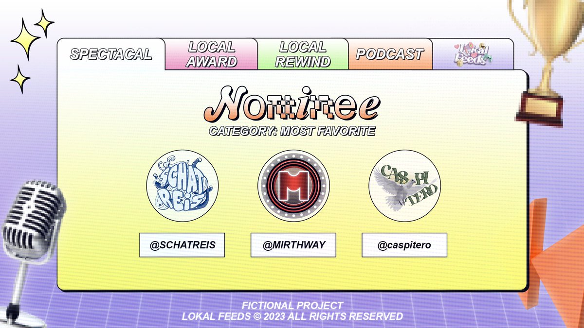 LOKALFEEDS's tweet photo. ㅤ

𝐀𝐆𝐄𝐍𝐂𝐘 𝐌𝐎𝐒𝐓 𝐅𝐀𝐕𝐎𝐑𝐈𝐓𝐄
AGENCY MOST FAVORITE

1. SCHATREIS 
2. MIRTHWAY
3. CASPITERO 
4. HOGWARTS 
5. SCEPTRE 
6. LAS TEINTE 

ㅤ https://t.co/4JMfsGDuc5