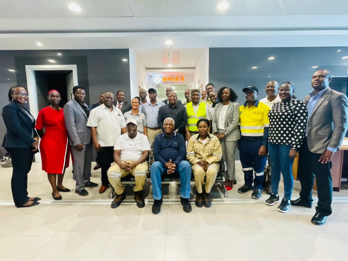 EACOP_'s tweet photo. EACOP, @EwuraTanzania &amp; @pau join forces for a joint supervisory visit at the Marine Storage Terminal in Tanzania. Checking on the EACOP progress. The delegation from PAU was led by @ErnestRubondo, the Executive Director, and Prof Mark Mwandosya board chairman EWURA #EWURA #PAU https://t.co/kyWwsA9cYQ