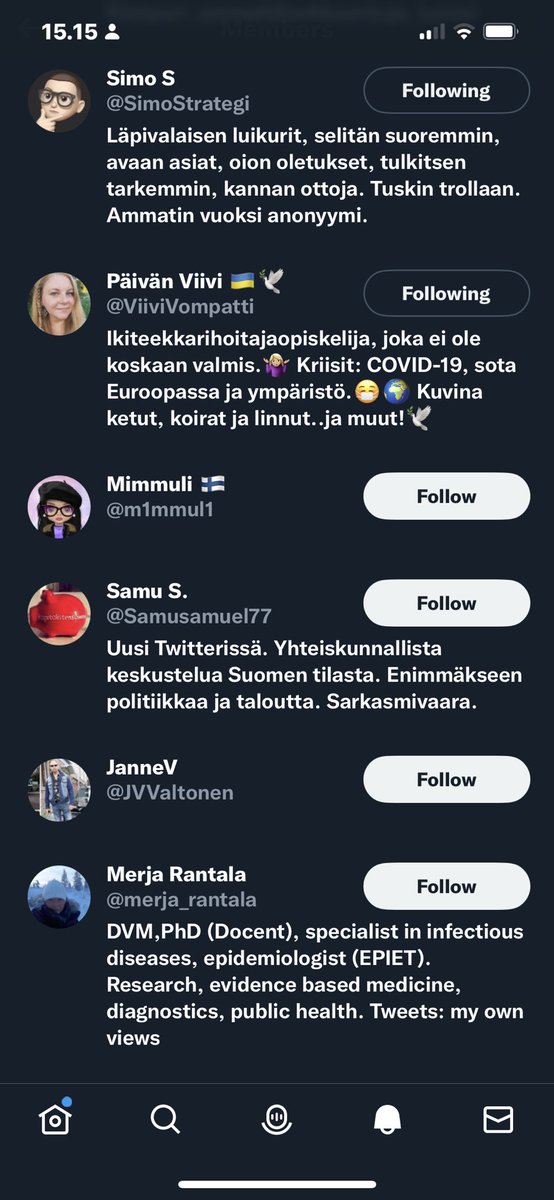 riikka_kevoFIN's tweet image. Jos haluatte pois @JariMikkonen0 #JariMikkonen #Koronapsykoosit listalta, se tapahtuu blokkaamalla ko. Twitter-käyttäjä. Otin #ScreenShotit ’listanjäsenistä’. ⬇️

#Blocked — koska Jaria eivät tuhansien suomalaisten koronakuolemat hetkauta. Emmekä muutenkaan kyl tunne.