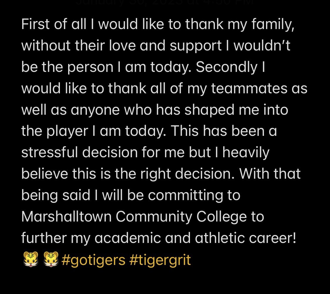 Blessed to announce my commitment to Marshalltown CC!🐯💙💛
<a href="/MCCTigers_BB/">MCC Tiger Baseball</a> @Select_Hitting <a href="/LeavenworthBas1/">Leavenworth Baseball</a> <a href="/marshalltownCC/">MCC</a>