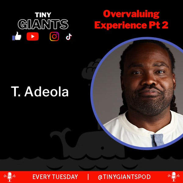 Part 2 of <a href="/STEMVillain/">T. Adeola</a>'s advice about overvaluing experience is live on the Tiny Giants Podcast today on #MPN. Great thoughts for the #contentcreators and young professionals out there:

marketingpodcasts.net/2023/01/overva…

#marketing #creatoreconomy #influencermarketing