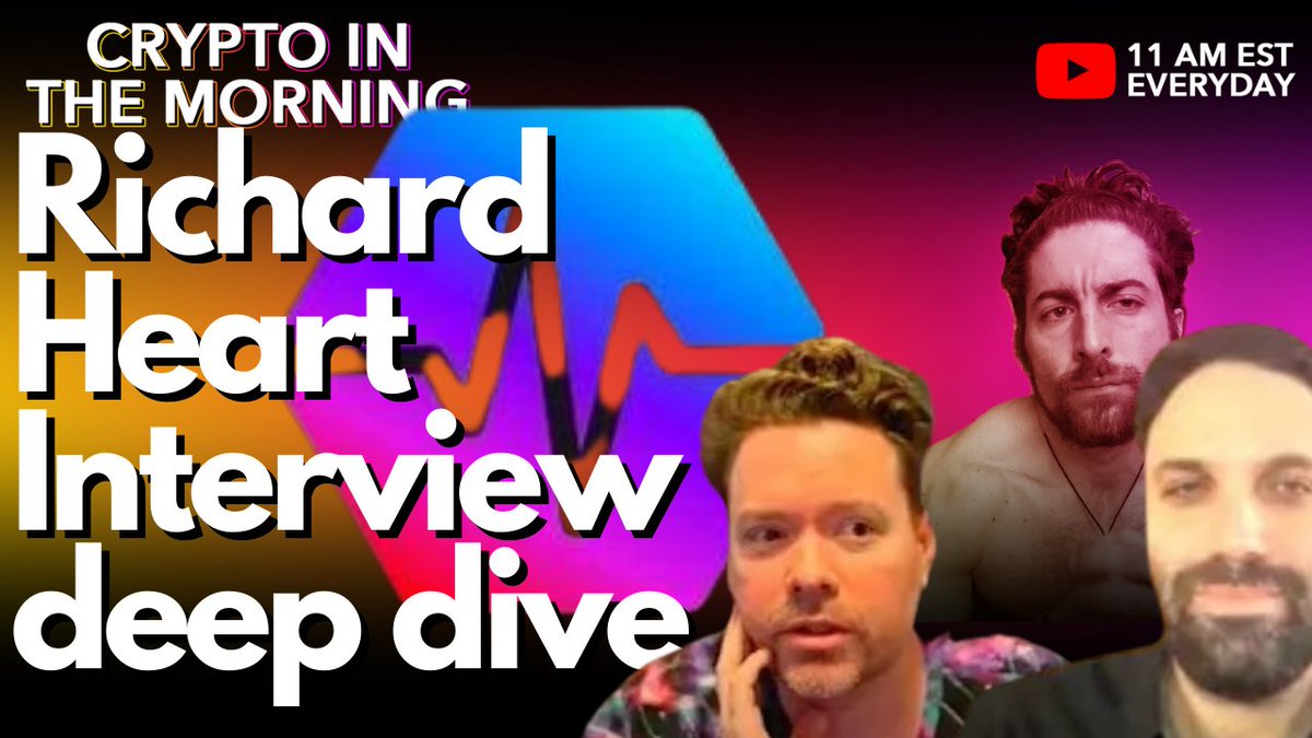 GymRatCrypto's tweet photo. Crypto in the Morning - Live every day at 11am Est.
@RichardHeartWin and Greg Magashak LIVE WATCH PARTY
LFG FAMMMMMM #pulsechain #pulsex #hexcrypto #intercoin $hex
PARTY TIME
๐๐๐๐๐๐๐๐๐๐๐๐
https://t.co/kXpMqex2Aa https://t.co/1dl5vUjoaq