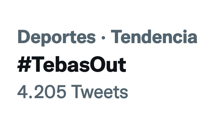 Vete ya llorón pesao. #TebasOut