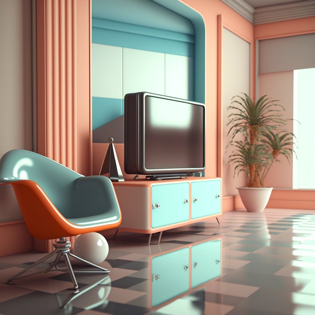 These two art are available for purchase)😍😍
Retrofuturistic Rooms) Pick your own)

1)Futuristic retro 4 - 4 tezos🥰
2)Futuristic retro 5 - 3 tezos🥰

Link👇

#tezos #tezosart #NABU #objkt