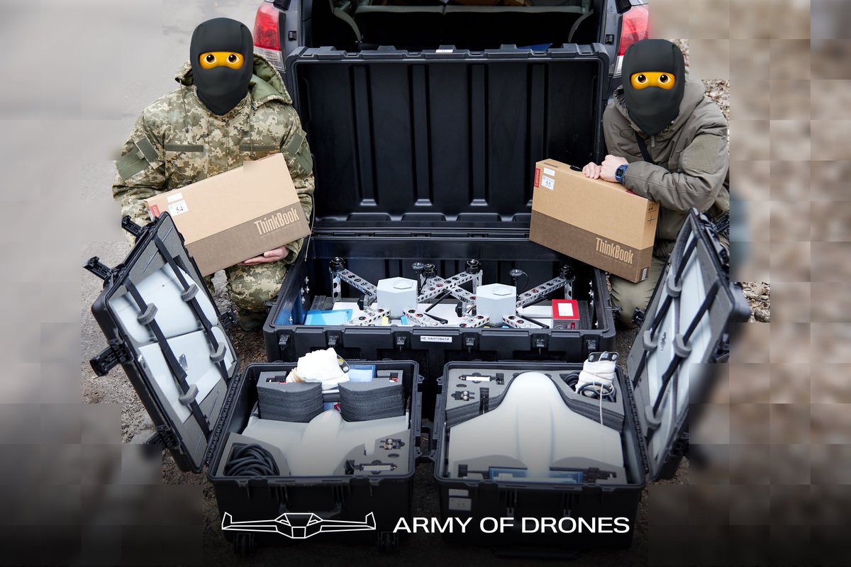Army of Drones continues to supply military with professional eyes. 12 Ukraine-made drones are passed to Donetsk region. 7 SKIF for reconnaissance and 5 STEN-2 for attack purposes. 🇺🇦 military technologies are getting better &amp; 🇺🇦Army — stronger. Support: u24.gov.ua/dronation