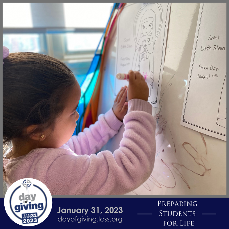 lafacatholic's tweet photo. Because of your support, our students have the opportunity to learn about their faith every day in the classroom. Support our students as they develop a deeper relationship with Christ. Give a gift today. https://t.co/sVOEfSeBMa #LCSSDayofGiving #PreparingStudentsForLife https://t.co/dQJKCNWDzs