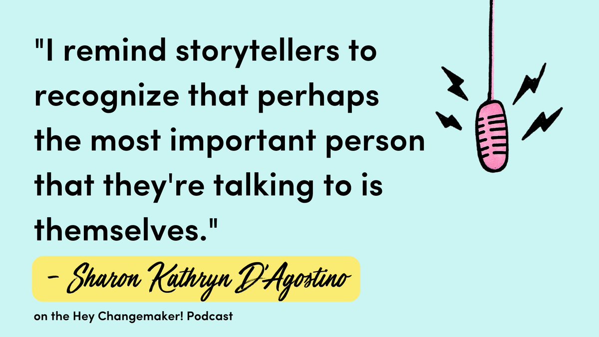 GirlsGlobe's tweet photo. NEW EPISODE 🎙 @SharonDAgostino: The Power of Stories out now on the Hey Changemaker! Podcast
Listen here: https://t.co/ny3aAqnDnM (or wherever you listen to podcasts)
#heychangemaker @SayItForwardNow #thepowerofstories https://t.co/RxS5IvJd6A