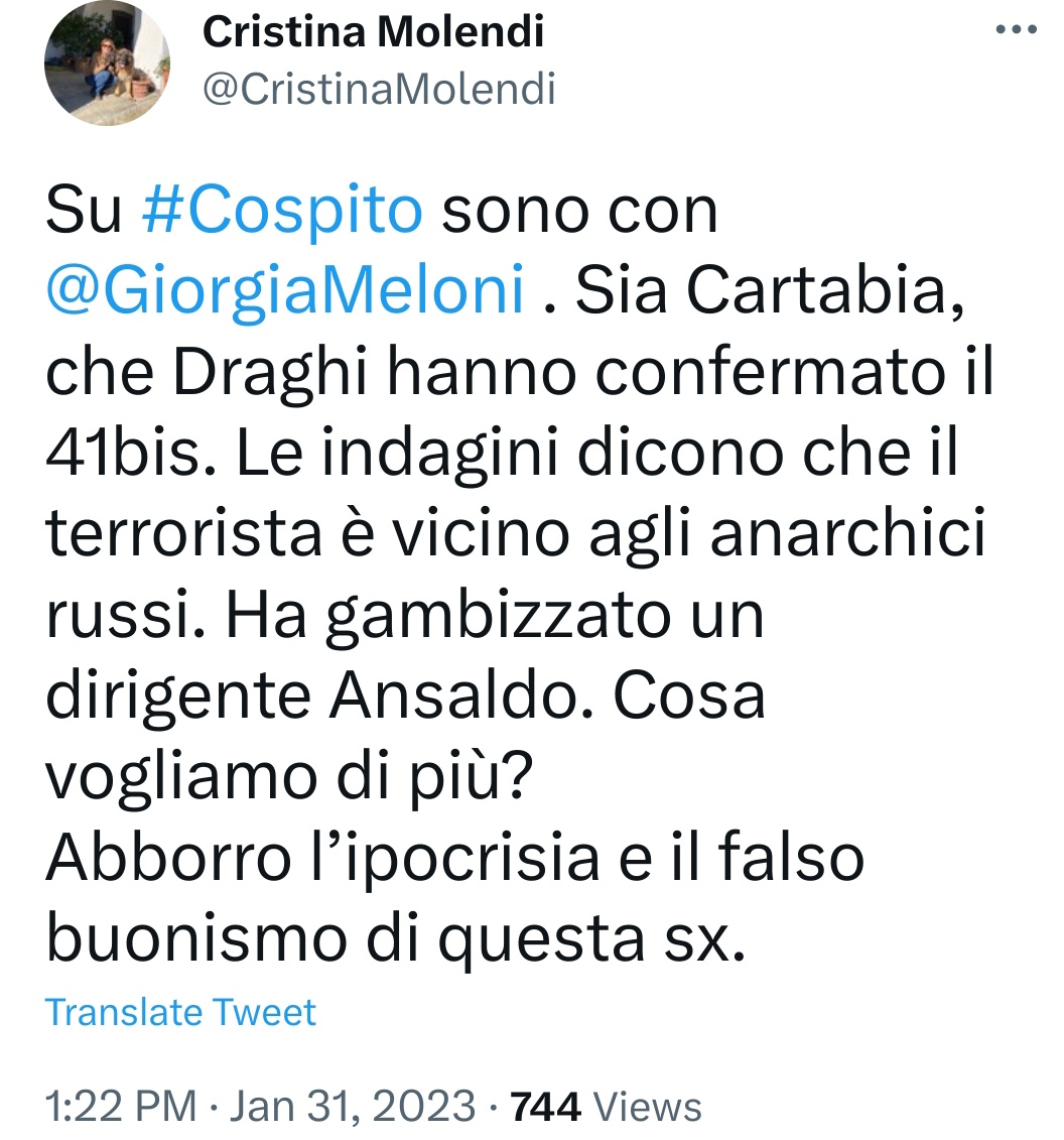 GlosweetyGlo's tweet photo. La #saldatura è tra #fascisti e #renziani 
Tagga sto caxxo, fascista di merda!

#renzifaischifo #renzifaischifo2023 
#AlfredoCospito #No41bisCospito https://t.co/th4D61Ey22