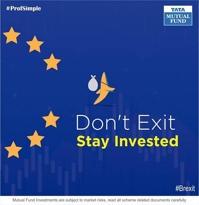 TataMutualFund's tweet image. BREXIT DAY

When markets are volatile or on a downtrend, don’t exit your S.I.P, Remember rupee cost averaging ensures you get more units when markets are down. #InvestNow

#InvestNow #SmartSIP #InvestSmart #Stayinvested #mutualfundssahihai #HarDinSahiHai