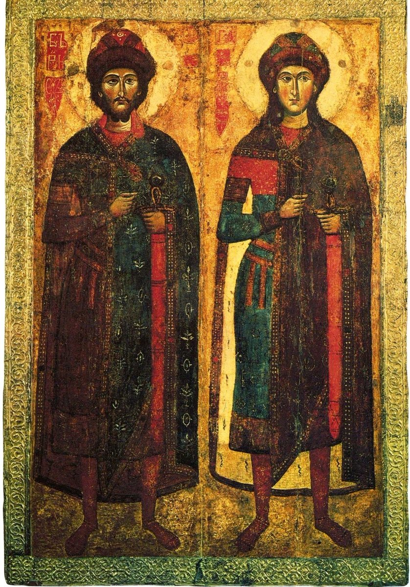 I proclaim the new saints of muscovy
Boris and gleb the guardian angels of our newly founded monarchy