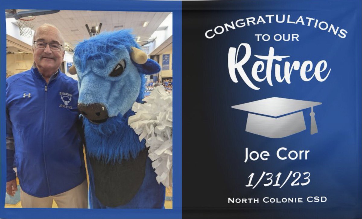 Happy <a href="/Djosephcorr/">D. Joseph Corr</a> Day! Thank you Mr. Corr for your years of dedication to the students, teachers and staff of <a href="/NorthColonieCSD/">North Colonie CSD</a> . We will miss seeing you on the sidelines!