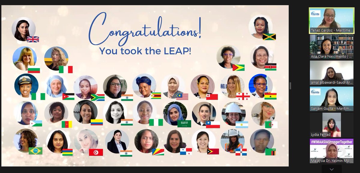 These women took the LEAP and succeeded! 👏🎉

Congratulations to these 32 women ❤️

Special thanks to @imohq and @WISTAInternational and @Global_Gyan  for powering the course.

Applications for Cohort 3 are now open - forms.gle/kwnGx8GCE83UmM…

#MaritimeSheEO #womeninmaritime