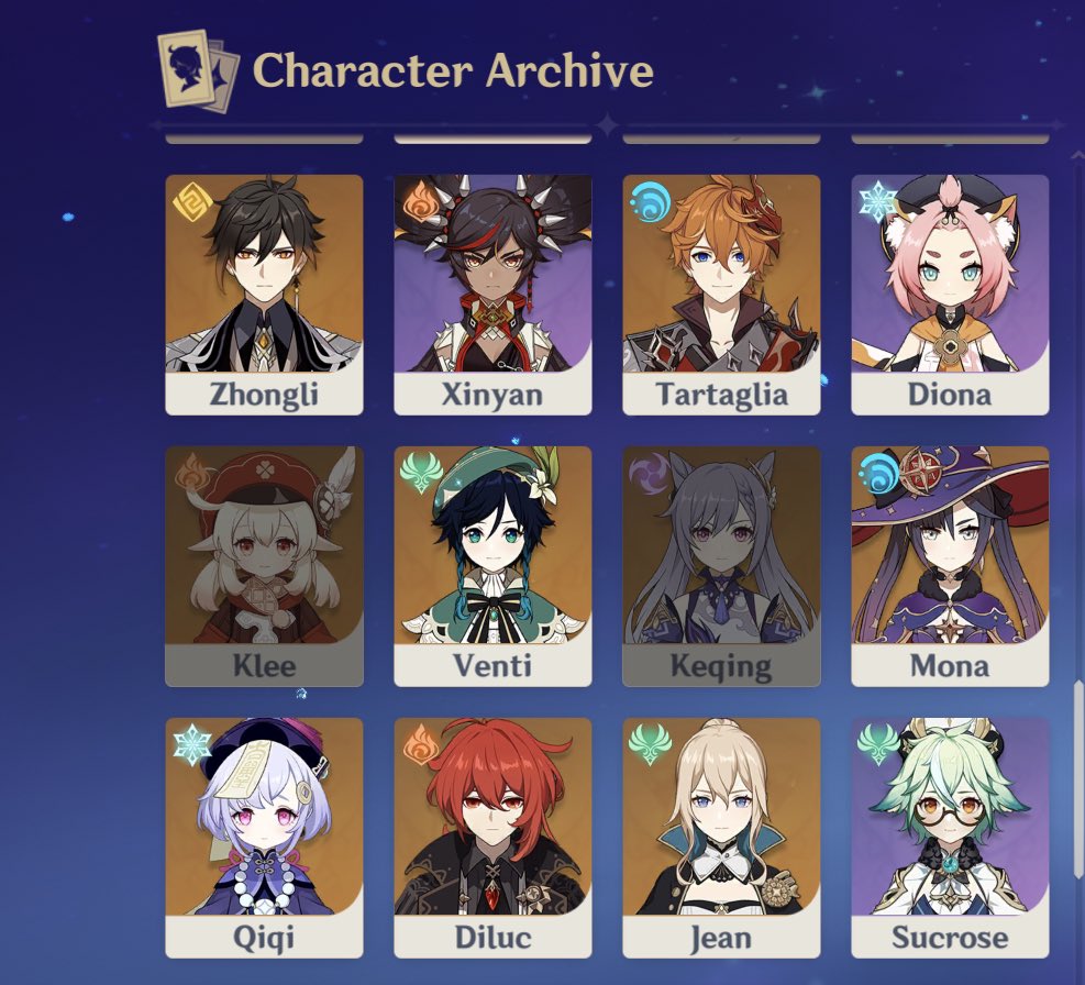 kurapilots's tweet photo. if anyone wanted to know this is my own character archive just if anyone was worried abt me lying abt the “i have every character that i want” (i have enough pulls for hu tao and will have enough for shenhe) https://t.co/LDkNxfJIjp