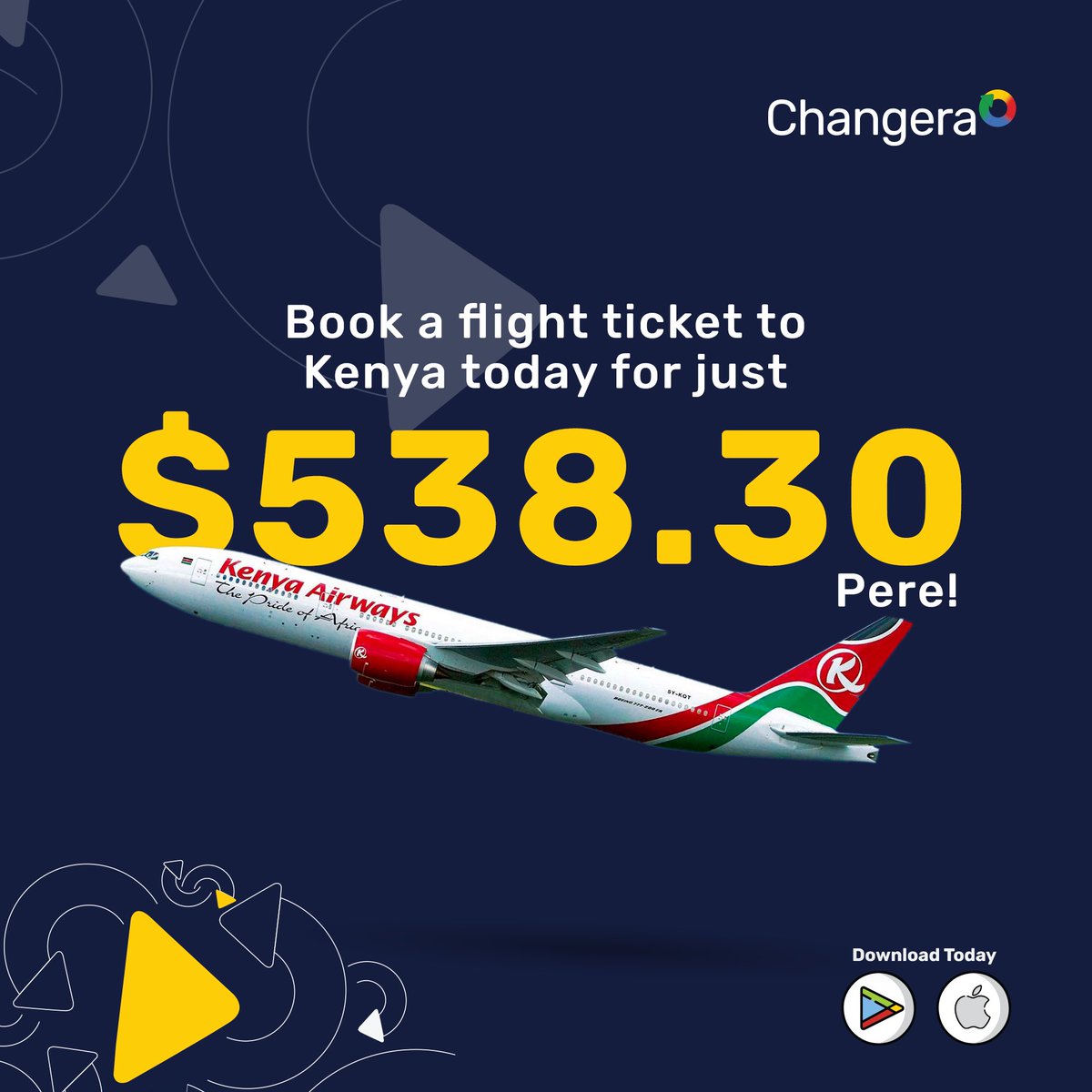 ChangeraApp's tweet photo. Book your flight tickets from Nigeria to Kenya for as low as $538.30 on the Changera app NOW!
Life no sweet pass like this 😍
#ChangeraApp #flightbooking #flightticket https://t.co/laCpaBwchK