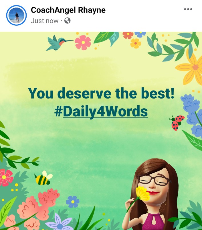 You deserve the best!
#Daily4Words