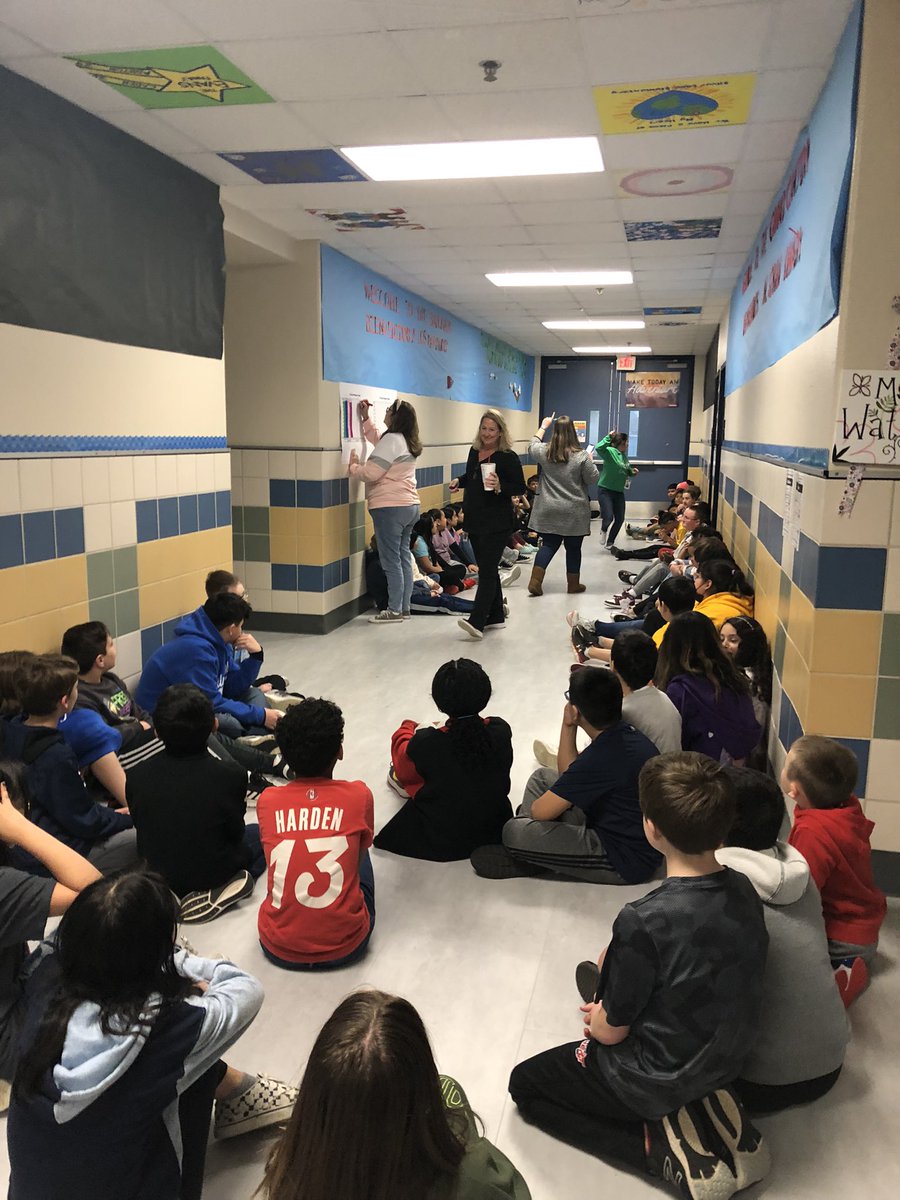 Working on our attendance goals TOGETHER! Fifth grade staff and students have an attendance competition by class! Our Wildly Important Goals! #ExperienceSLE