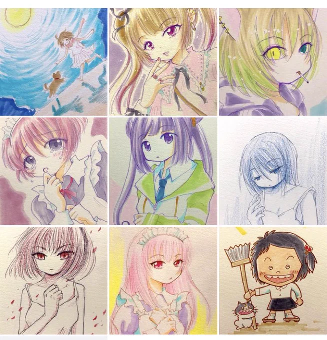 #今月描いた絵を晒そう 