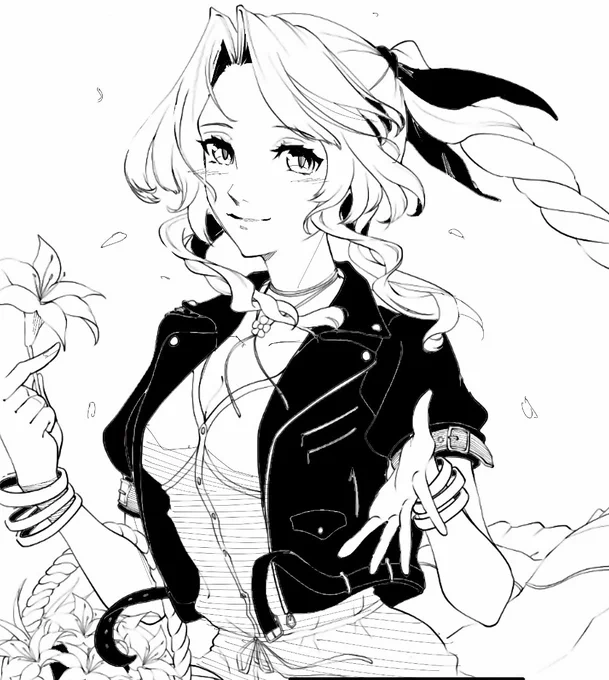 26周年おめでとう🎉
過去に描いたエアリスでお祝いです💐
#FF7_26周年 
