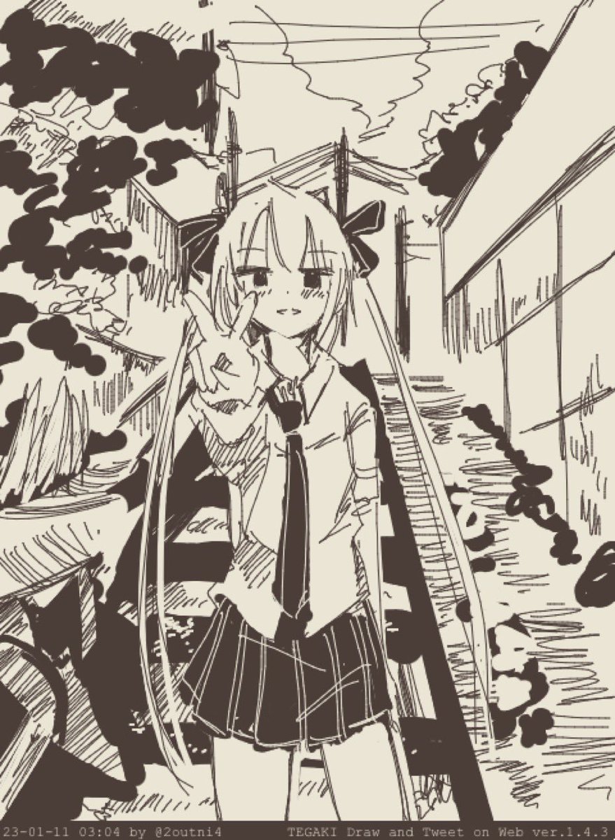 #今月描いた絵を晒そう kmb編。原点回帰といったモチーフです。 