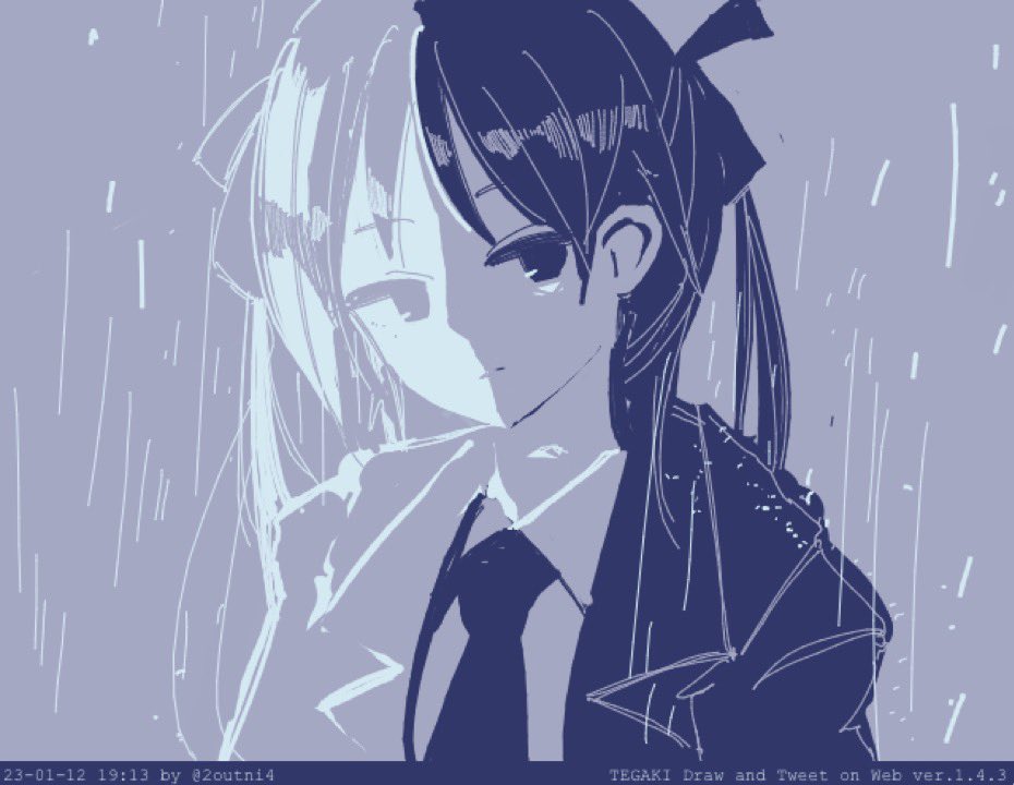 #今月描いた絵を晒そう kmb編。原点回帰といったモチーフです。 