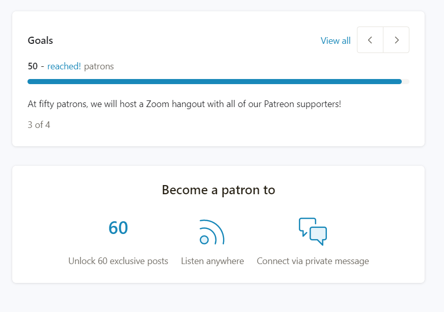 narniapodcast's tweet photo. We just reached a new goal on Patreon! We'll be hosting a Zoom hangout sometime in the next month - if you'd like to join us, there's still time to become a supporter. https://t.co/7attcsCcYY