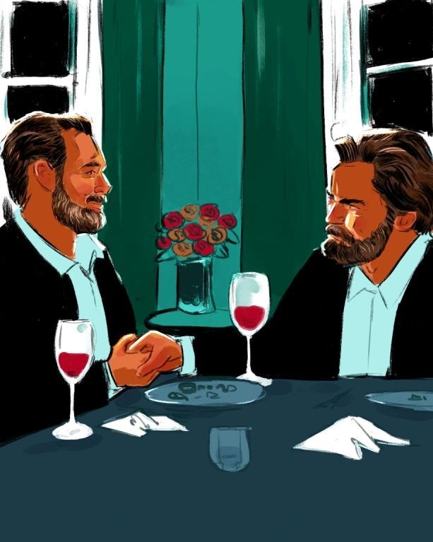 Bill & Frank
 🍷💔🍷

#egorodriguez 
#illustrationdaily 
#lastofus 
#queerart
#popart instagr.am/p/CoFIjJFMG5B/