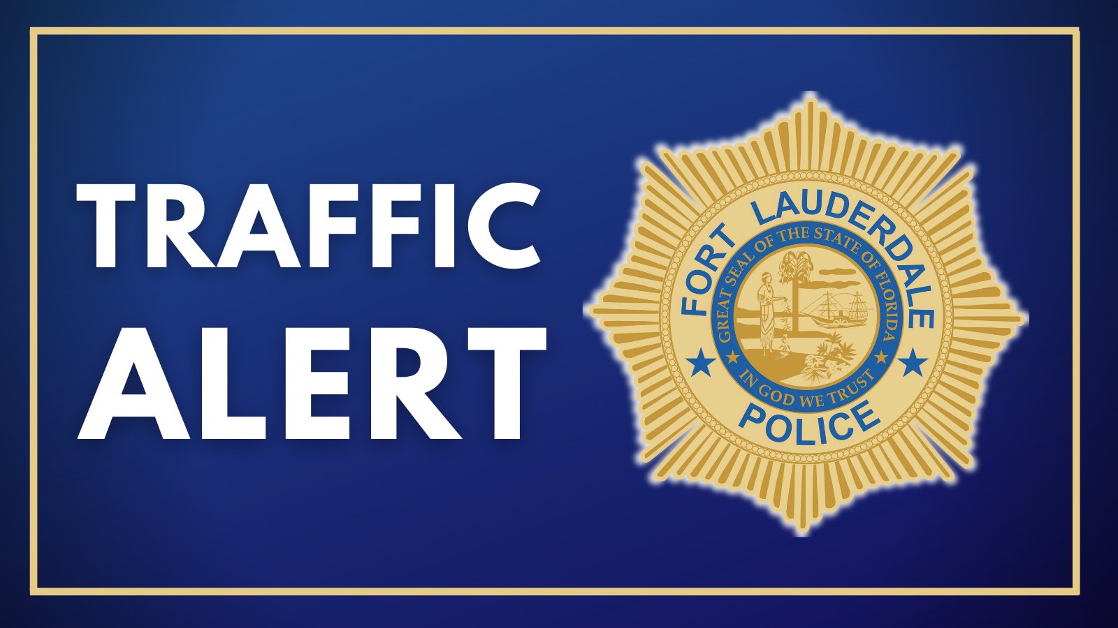 Fort Lauderdale Police on Twitter "FLPD TrafficAlert 🚨 The traffic