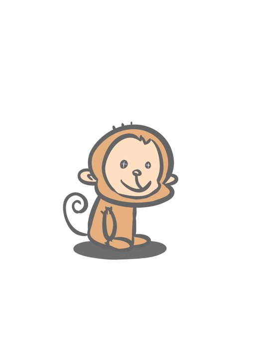「猿 座る」のTwitter画像/イラスト(新着)