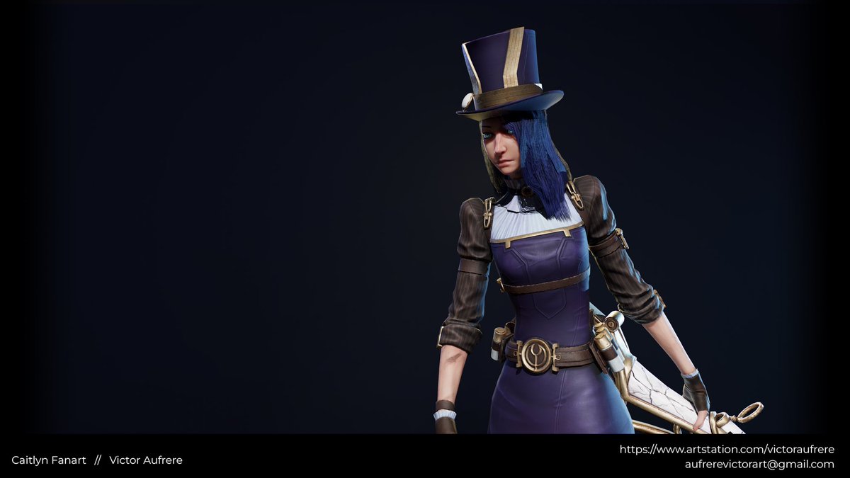 Kroustibate's tweet photo. #Caitlyn #fanart I’ve been making for school this year ✨
Hope you like it ! 

#LeagueOfLegends #LeagueOfLegendsFanArt https://t.co/DFd7JW0g2v