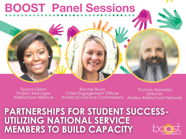 Join us at the 2023 #boostconference for an expert Panel Session, 'Partnerships for Student Success - Utilizing National Service Members to Build Capacity' for your afterschool & summer programs on April 27 with @afterschool4all & more. Click here: boostconference.org/panel-sessions