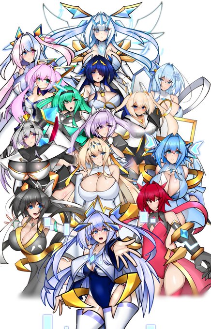 うちのましろちゃんがなんでこんなに姿があるのかを話すと、基本フォーム以外はネタはあるけど絵を描く事ができないというフォロワーさん達からアイデアを頂いて…という成り立ちがありましてね… 