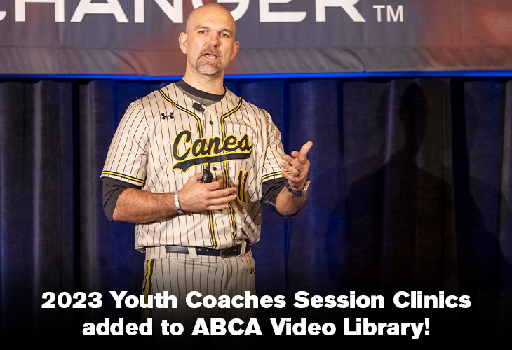 ABCA1945's tweet image. #ABCA2023 Youth Session Clinics are now on-demand in the ABCA Video Library!

If you registered for the Convention or Clinics Live Stream, YOU CAN START WATCHING NOW!

All ABCA members will have access beginning May 22!

📝 abca.org/ABCA/News/2023…
🎥 ABCA.org/videos