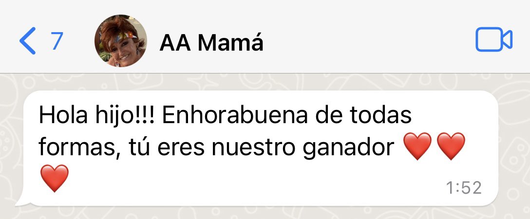 Llegando a casa 🛩️

Menuda experiencia. Y yo que quería quedarme en casa.

Os contaré cositas cuando me recupere del jetlag 

Gracias a todos por los mensajes de cariño 🙏🏻

Haber vivido esto rodeado de mi familia vale más que cualquier premio, y eso me lo llevo pa siempre ❤️❤️