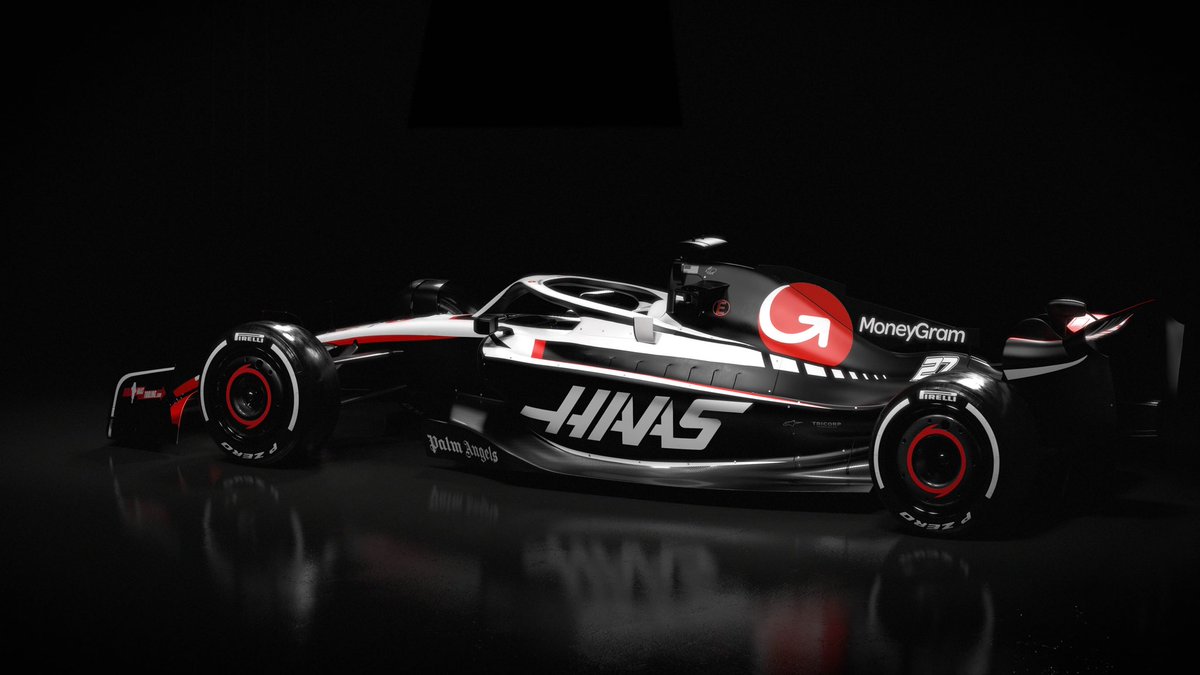 HulkHulkenberg's tweet photo. 2023 livery ⚫️🔴⚪️ @HaasF1Team 
#VF23 coming 🔜 https://t.co/08iHWP7GtS