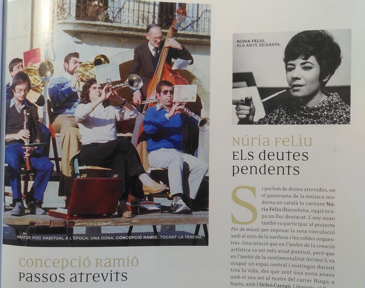 Quan penses que ho has vist tot et trobes la Concepció Ramió compartint pàgina amb la Núria Feliu