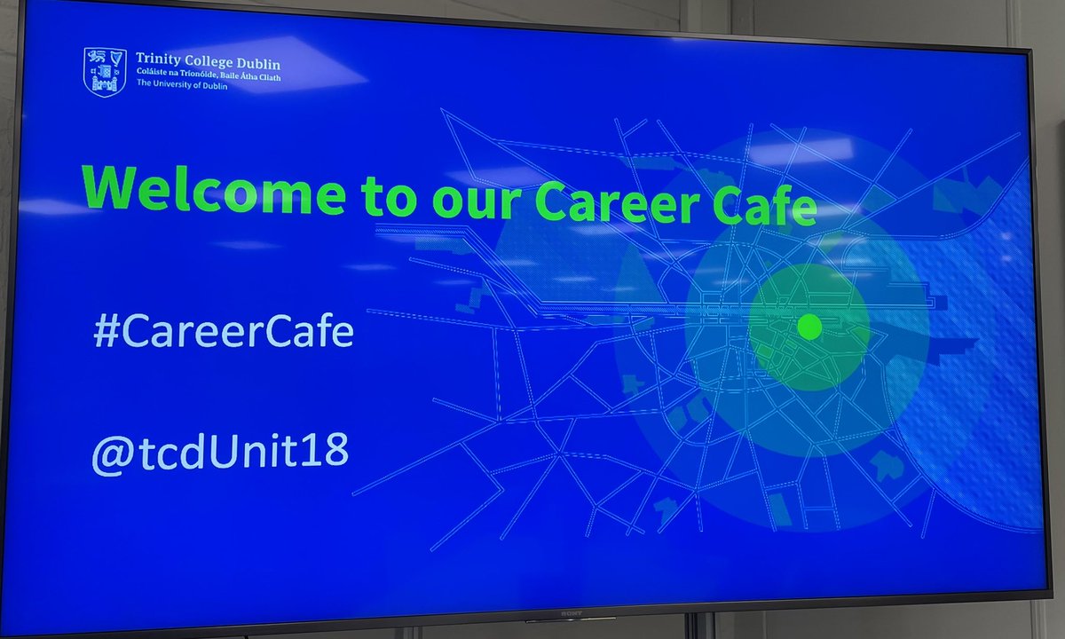 What a brilliant afternoon at  @tcdunit18 for their first ever #CareerCafe
We were thrilled to join colleagues from @AccessTCD to connect with 4th year students from @westlandrow1977 @RingsendC 👏🏻 #AccessEntryRoutes